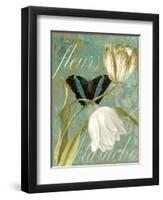 White Tulips-Color Bakery-Framed Premium Giclee Print