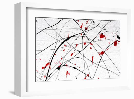 White Wall-Abstract Art Detail-null-Framed Art Print