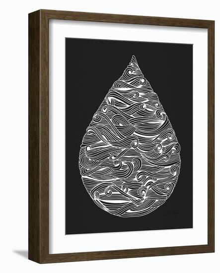 White Water Drop-Cat Coquillette-Framed Giclee Print