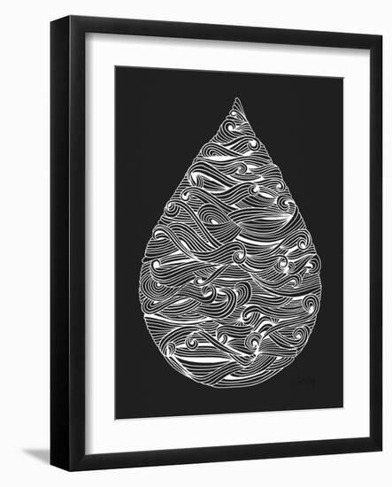 White Water Drop-Cat Coquillette-Framed Giclee Print