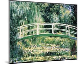 White Water Lilies-Claude Monet-Mounted Art Print