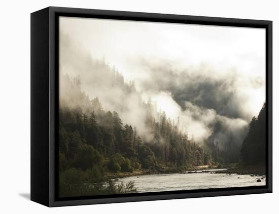 White Water Rafting Along the Wild and Scenic Rogue River in Southern Oregon.-Justin Bailie-Framed Stretched Canvas