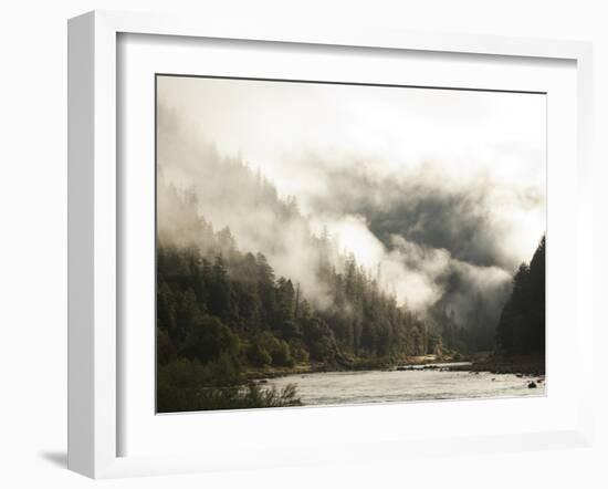 White Water Rafting Along the Wild and Scenic Rogue River in Southern Oregon.-Justin Bailie-Framed Photographic Print