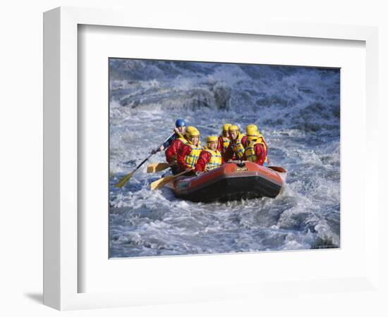 White Water Rafting, Queenstown, South Island, New Zealand-D H Webster-Framed Photographic Print