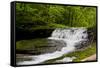 White Waterfall Photo Print Poster-null-Framed Stretched Canvas