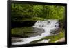 White Waterfall Photo Print Poster-null-Framed Poster