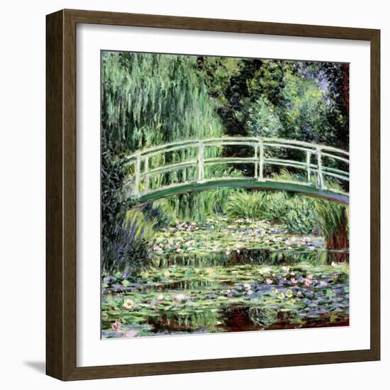 White Waterlilies, 1899-Claude Monet-Framed Giclee Print