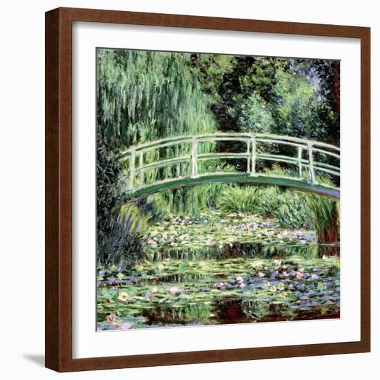 White Waterlilies, 1899-Claude Monet-Framed Giclee Print