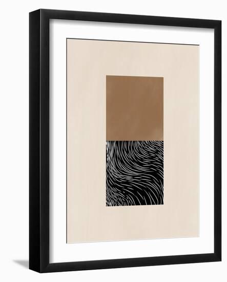 White Wave Art No.1-Elena Ristova-Framed Giclee Print