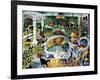 White Wicker Summer-Bill Bell-Framed Giclee Print