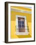 White window of yellow house, Oaxaca, Mexico, North America-Melissa Kuhnell-Framed Photographic Print