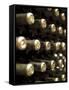 White Wine Bottles Maturing in a Cellar-Steven Morris-Framed Stretched Canvas