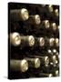 White Wine Bottles Maturing in a Cellar-Steven Morris-Stretched Canvas