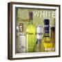 White Wine Bottles-Karen Williams-Framed Giclee Print