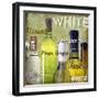 White Wine Bottles-Karen Williams-Framed Giclee Print