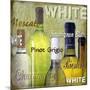 White Wine Bottles-Karen Williams-Mounted Giclee Print