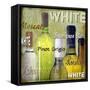 White Wine Bottles-Karen Williams-Framed Stretched Canvas