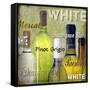 White Wine Bottles-Karen Williams-Framed Stretched Canvas