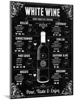 White Wine Guide-Tom Frazier-Mounted Art Print