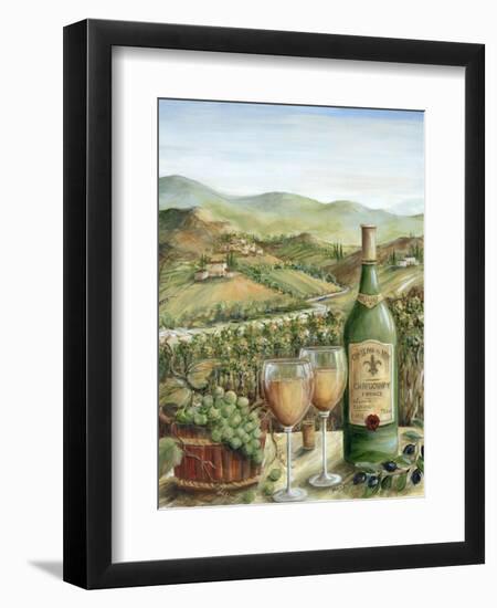 White Wine Lovers-Marilyn Dunlap-Framed Art Print