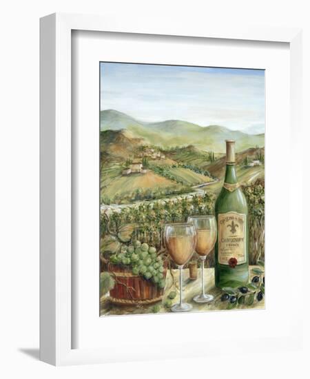 White Wine Lovers-Marilyn Dunlap-Framed Art Print