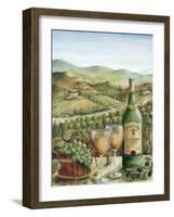 White Wine Lovers-Marilyn Dunlap-Framed Art Print