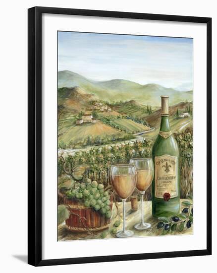 White Wine Lovers-Marilyn Dunlap-Framed Art Print