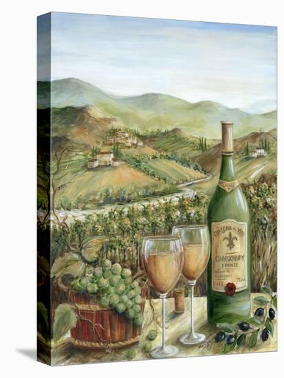 White wine lovers-Marilyn Dunlap-Stretched Canvas