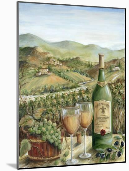 White wine lovers-Marilyn Dunlap-Mounted Art Print