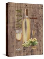 White Wine on Reclaimed Wood-Anastasia Ricci-Stretched Canvas