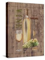 White Wine on Reclaimed Wood-Anastasia Ricci-Stretched Canvas