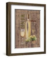 White Wine on Reclaimed Wood-Anastasia Ricci-Framed Art Print