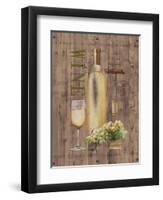 White Wine on Reclaimed Wood-Anastasia Ricci-Framed Art Print
