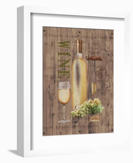 White Wine on Reclaimed Wood-Anastasia Ricci-Framed Art Print