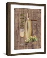 White Wine on Reclaimed Wood-Anastasia Ricci-Framed Art Print