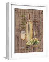 White Wine on Reclaimed Wood-Anastasia Ricci-Framed Art Print