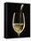 White Wine Pouring from Bottle into Glass-John Hay-Framed Stretched Canvas