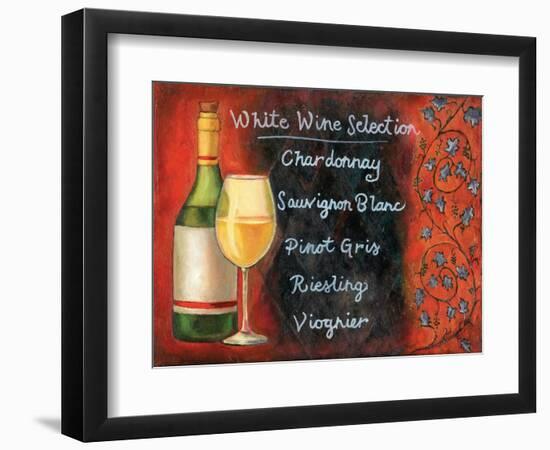 White Wine Selection-Will Rafuse-Framed Art Print