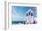 White with Blue Belfry, Santorini Island, Greece-neirfy-Framed Photographic Print