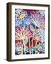 White with Flowers-Carla Bank-Framed Giclee Print