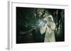 White Wizard-Netfalls-Framed Art Print