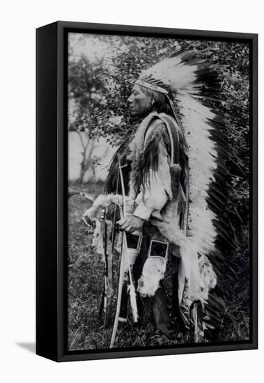 White Wolf, a Comanche Chief, circa 1891-98-null-Framed Stretched Canvas