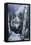 White Wolf-Jenny Newland-Framed Stretched Canvas