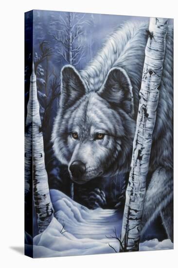 White Wolf-Jenny Newland-Stretched Canvas