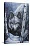 White Wolf-Jenny Newland-Stretched Canvas