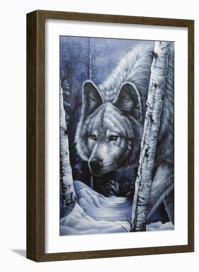 White Wolf-Jenny Newland-Framed Giclee Print