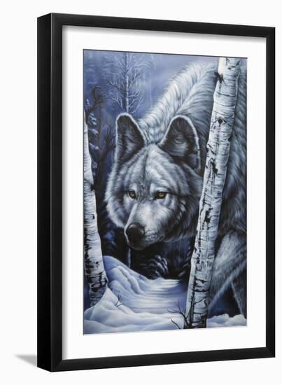 White Wolf-Jenny Newland-Framed Giclee Print