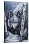 White Wolf-Jenny Newland-Stretched Canvas