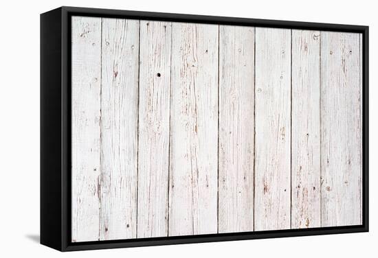 White Wood Texture Background-adistock-Framed Stretched Canvas