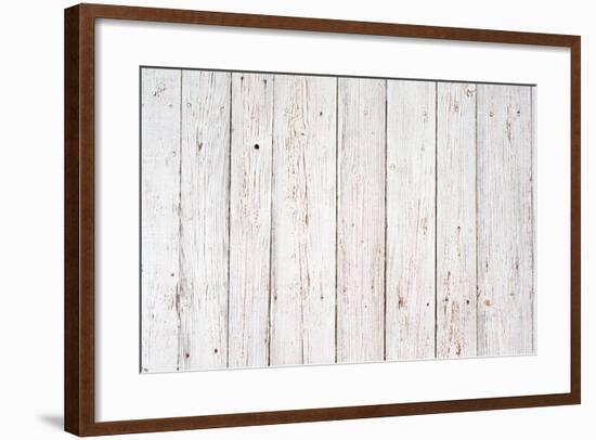 White Wood Texture Background-adistock-Framed Photographic Print